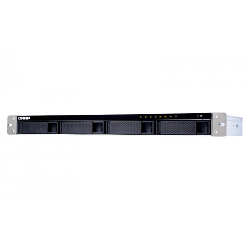 QNAP TS-431XeU NAS Rack (1U) Ethernet/bredbåndsforbindelse Sort, Rustfritt stål Alpine AL-314