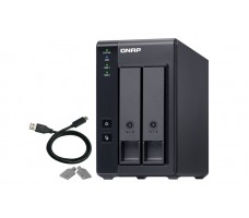 QNAP TR-002 harddiskkabinett HDD/SSD-kabinett Sort 2.5/3.5