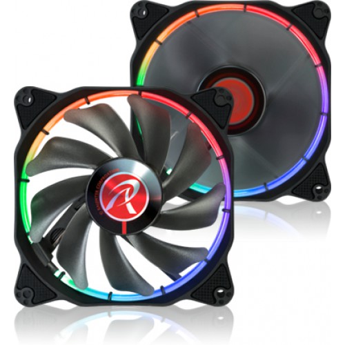 RAIJINTEK AURA 12 RGB PC-kjølevifte Vifte 12 cm Sort 1 stykker