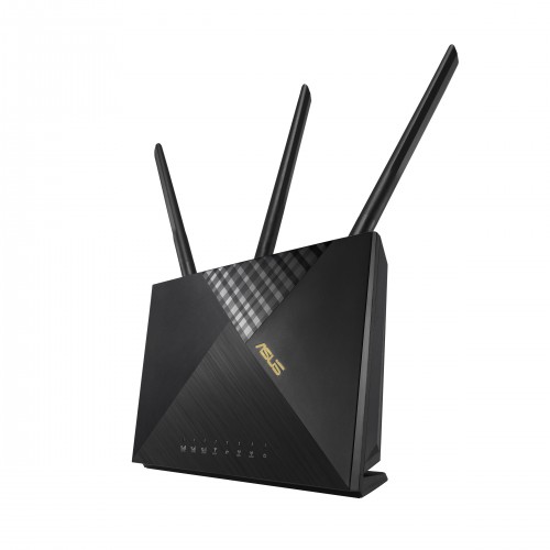 ASUS 4G-AX56 trådløs ruter Gigabit Ethernet Dobbelbånd (2.4 GHz / 5 GHz) Sort