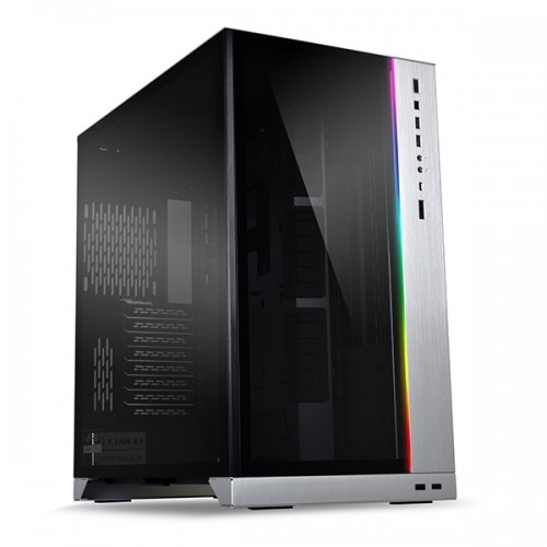 Lian Li pc-o11d-rog Midi Tower Sort, Sølv