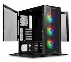 Lian Li LANCOOL II MESH RGB Midi Tower Sort, Gjennomsiktig