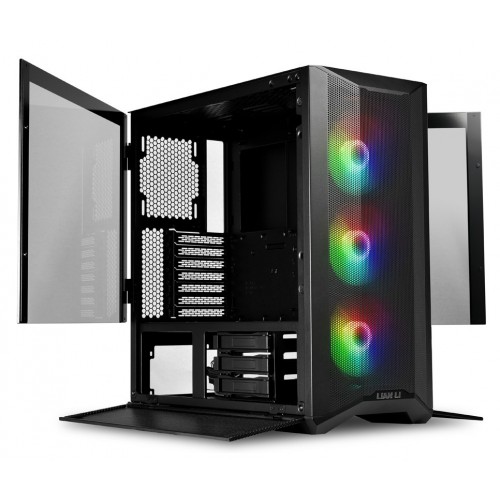 Lian Li LANCOOL II MESH RGB Midi Tower Sort, Gjennomsiktig