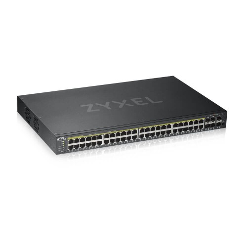 Zyxel GS1920-48HPV2 Håndtert Gigabit Ethernet (10/100/1000) Strøm over Ethernet (PoE) Sort