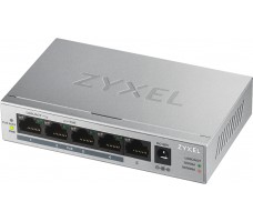 Zyxel GS1005HP Uhåndtert Gigabit Ethernet (10/100/1000) Strøm over Ethernet (PoE) Sølv