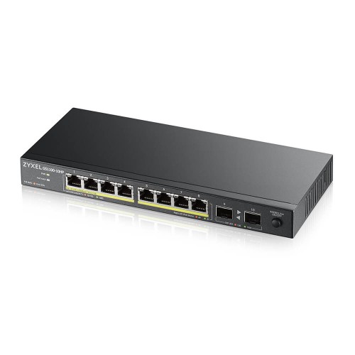 Zyxel GS1100-10HP v2 Uhåndtert Gigabit Ethernet (10/100/1000) Strøm over Ethernet (PoE) Sort