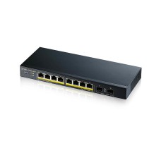 Zyxel GS1900-10HP Håndtert L2 Gigabit Ethernet (10/100/1000) Strøm over Ethernet (PoE) Sort