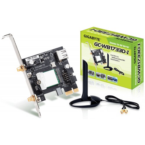 Gigabyte GC-WB1733D-I nettverkskort Intern WLAN / Bluetooth 1733 Mbit/s