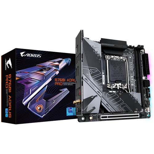 GIGABYTE B760I AORUS PRO hovedkort Intel B760 Express LGA 1700 Mini-DTX