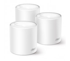 TP-Link Deco X50 (3-pack) Dobbelbånd (2.4 GHz / 5 GHz) Wi-Fi 6 (802.11ax) Hvit Innvendig lys