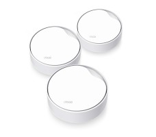 TP-Link DECO X50-PoE(3-PACK) Dobbelbånd (2.4 GHz / 5 GHz) Wi-Fi 6 (802.11ax) Hvit Innvendig lys