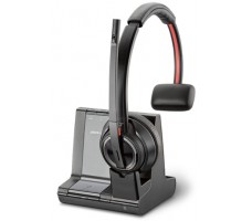 POLY W8210/A, UC Hodesett Trådløs Hodebånd Kontor/kundesenter Bluetooth Sort, Grå