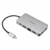 Targus DOCK419 Koblet med ledninger (ikke trådløs) USB 3.2 Gen 1 (3.1 Gen 1) Type-C Grå