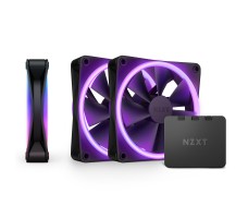 NZXT F120 RGB DUO Triple Pack PC-kjølevifte Vifte 12 cm Sort 3 stykker