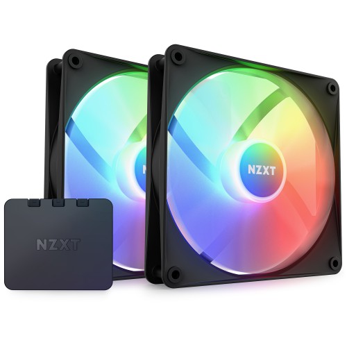 NZXT F140 RGB Core PC-kjølevifte Vifte 14 cm Sort 2 stykker