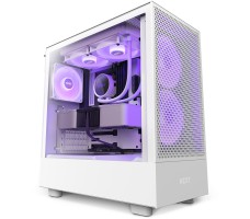 NZXT H5 Flow RGB Midi Tower Hvit