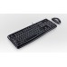 Logitech Desktop MK120 tastatur Mus inkludert USB AZERTY Fransk Sort