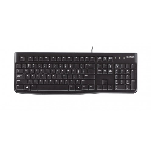 Logitech K120 Corded Keyboard tastatur Universell USB AZERTY Fransk Sort