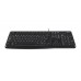 Logitech K120 Corded Keyboard tastatur Universell USB AZERTY Fransk Sort