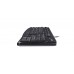 Logitech K120 Corded Keyboard tastatur Universell USB AZERTY Fransk Sort