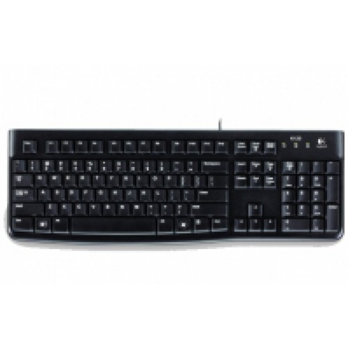 Logitech K120 Corded Keyboard tastatur USB QWERTY Nordisk Sort
