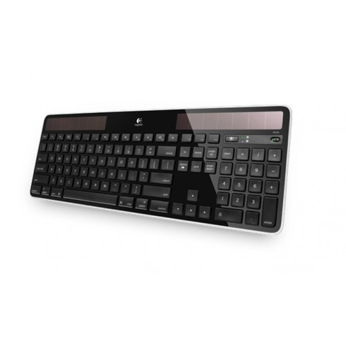 Logitech Wireless Solar Keyboard K750 tastatur RF kabel-fri QWERTY Nordisk Sort