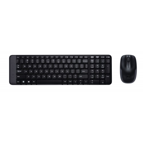 Logitech Wireless Combo MK220 tastatur Mus inkludert Kontor RF kabel-fri QWERTY US International Sort