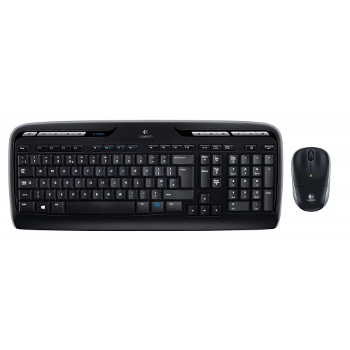 Logitech Wireless Combo MK330 tastatur Mus inkludert Kontor USB QWERTY US International Sort