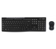 Logitech Wireless Combo MK270 tastatur Mus inkludert RF kabel-fri QWERTY Nordisk Sort