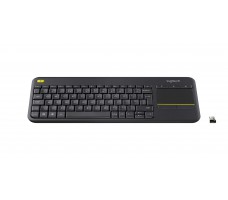 Logitech K400 Plus Tv tastatur Universell RF kabel-fri AZERTY Fransk Sort