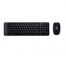 Logitech Wireless Combo MK220 tastatur Mus inkludert Kontor USB Fransk Sort