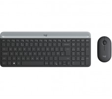 Logitech MK470 tastatur Mus inkludert Universell RF kabel-fri QWERTZ Tysk Grafitt