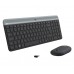 Logitech MK470 tastatur Mus inkludert Universell RF kabel-fri QWERTZ Tysk Grafitt