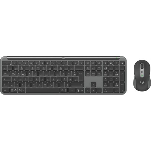 Logitech MK950 Signature for Business tastatur Mus inkludert Kontor RF trådløs + Bluetooth QWERTZ Tysk Grafitt