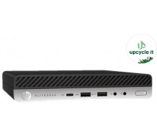 upcycle it HP EliteDesk 800 G4 35W (TAA) (Refurbished) A Intel® Core™ i5 i5-8500T 16 GB DDR4-SDRAM 256 GB SSD Windows 11 Pro Mini PC Sort, Sølv