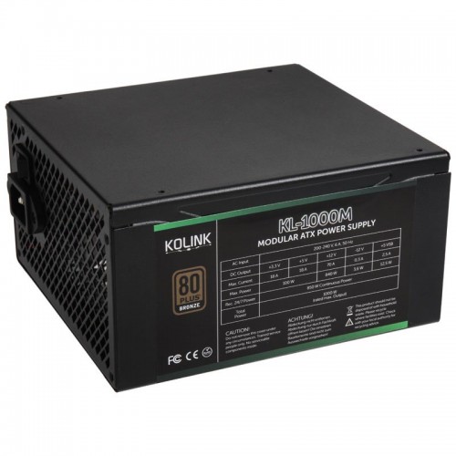 Kolink KL-1000M strømforsyningsenhet 1000 W 20+4 pin ATX Sort