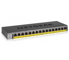 NETGEAR GS116LP Uhåndtert Gigabit Ethernet (10/100/1000) Strøm over Ethernet (PoE) Sort