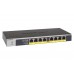 NETGEAR GS108LP Uhåndtert Gigabit Ethernet (10/100/1000) Strøm over Ethernet (PoE) 1U Sort, Grå