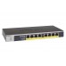 NETGEAR GS108LP Uhåndtert Gigabit Ethernet (10/100/1000) Strøm over Ethernet (PoE) 1U Sort, Grå