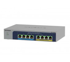 NETGEAR MS108UP Uhåndtert 2.5G Ethernet (100/1000/2500) Strøm over Ethernet (PoE)