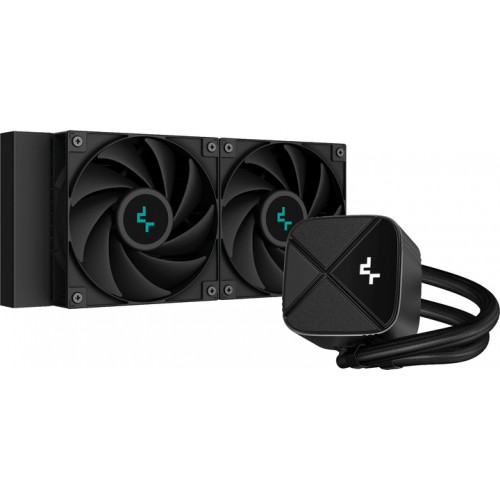 DeepCool LS520S Prosessor Alt-i-ett væskekjøler 12 cm Sort 1 stykker