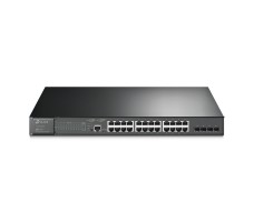 TP-Link TL-SG3428MP nettverkssvitsj Håndtert L2/L3 Gigabit Ethernet (10/100/1000) Strøm over Ethernet (PoE) 1U Sort