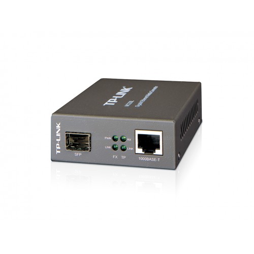 TP-Link MC220L nettverksmediakonverterer 1000 Mbit/s Multi-modus, Enkeltmodus Sort