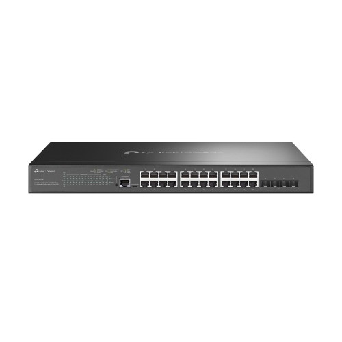 TP-Link TL-SG3428XMP nettverkssvitsj Håndtert L2/L3 Gigabit Ethernet (10/100/1000) Strøm over Ethernet (PoE) 1U Sort