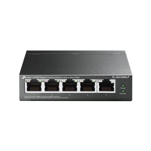 TP-Link TL-SG1005LP nettverkssvitsj Uhåndtert Gigabit Ethernet (10/100/1000) Strøm over Ethernet (PoE) Sort