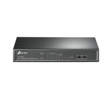 TP-Link TL-SF1008LP nettverkssvitsj Uhåndtert Fast Ethernet (10/100) Strøm over Ethernet (PoE) Sort