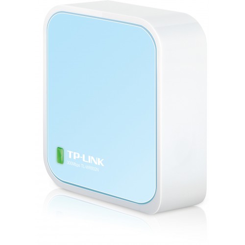 TP-Link TL-WR802N trådløs ruter Raskt Ethernet Enkeltbånd (2.4 GHz) Blå, Hvit