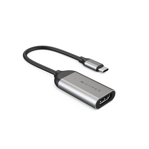 HYPER HD-H8K USB Type-C HDMI Rustfritt stål