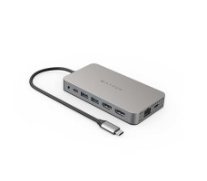 HYPER HDM1H laptop-dokkingstasjon og portreplikator USB 3.2 Gen 1 (3.1 Gen 1) Type-C Rustfritt stål