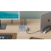 HYPER HDG212B laptop-dokkingstasjon og portreplikator Dokking USB 3.2 Gen 2 (3.1 Gen 2) Type-C Sølv